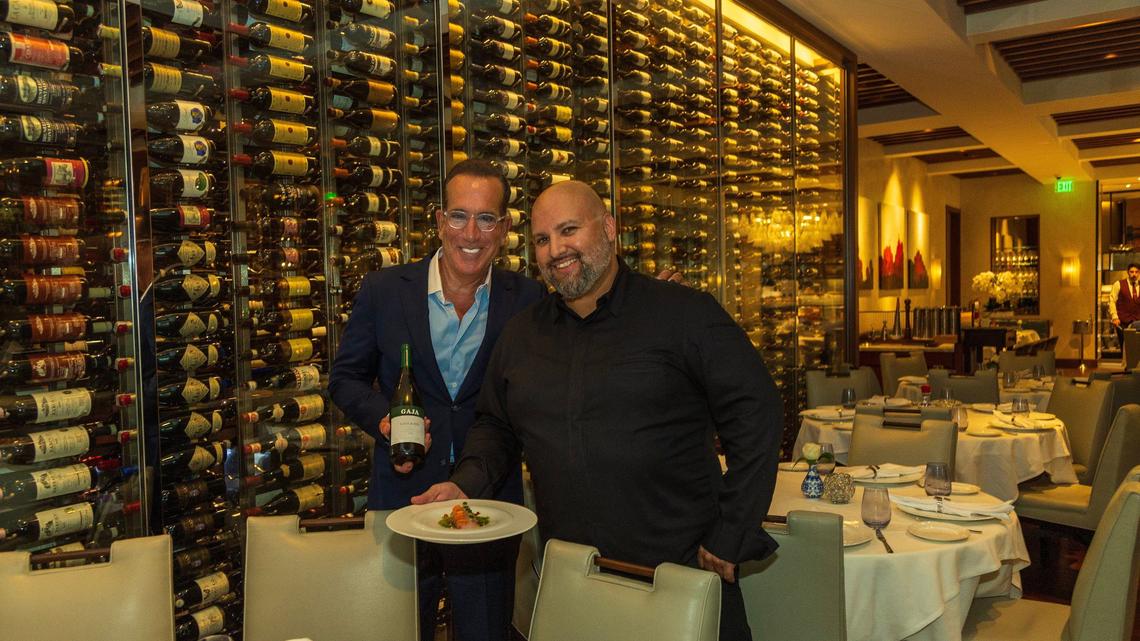 Owner Thomas Angelo and Chef Daniel Ganem of Gioia Hospitality Group at Fiola Miami in Coral Gables.