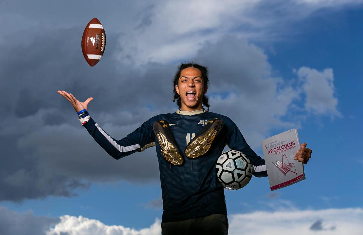 Broward Scholar Athlete of the Year Christian Dohler, from North Broward Preparatory School, is photographed at Brian Piccolo Park in Cooper City, Florida on Thursday, May 12, 2022.