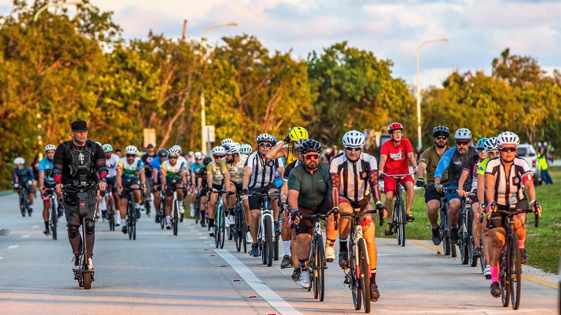 Cyclists pedal in silence on Key Biscayne to remember those hurt or killed in crashes