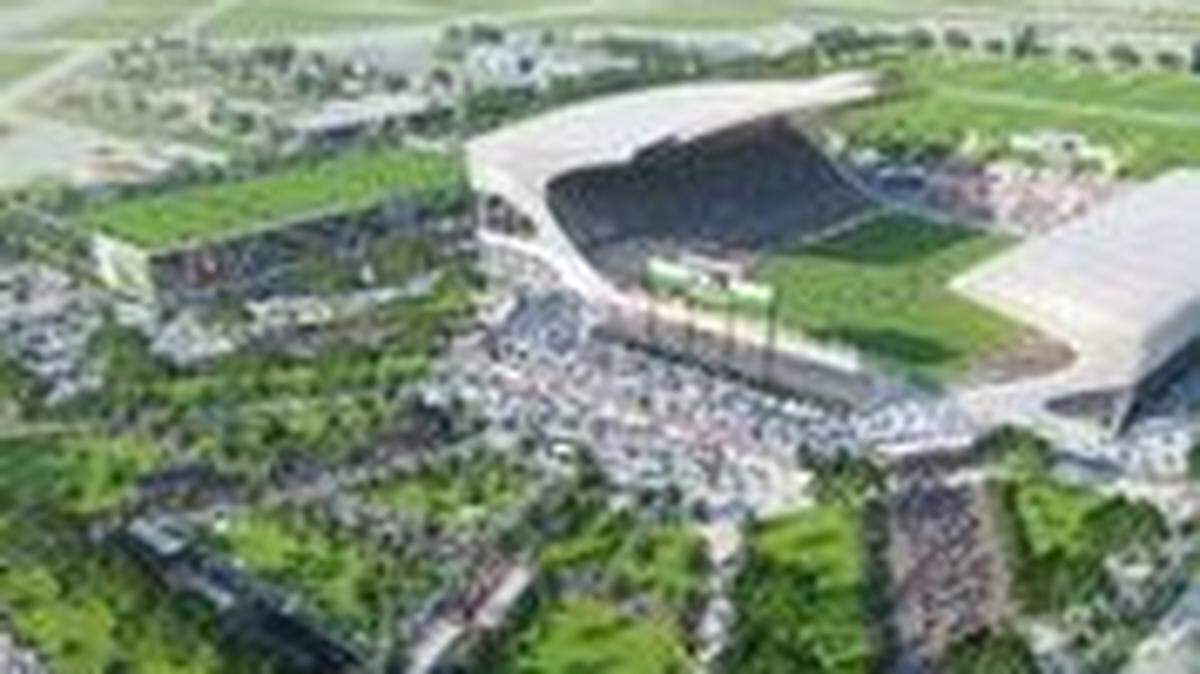 The David Beckham group’s rendering of a new Lockhart Stadium in Fort Lauderdale, where Inter Miami would play its first two seasons in Major League Soccer while its permanent home stadium is completed near Miami International Airport.