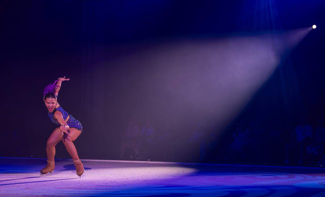 Wild Adventures on Ice performs for guests during the opening day of the 74th annual Miami-Dade County Youth Fair on Thursday, March 12, 2026, in Miami, Fla.