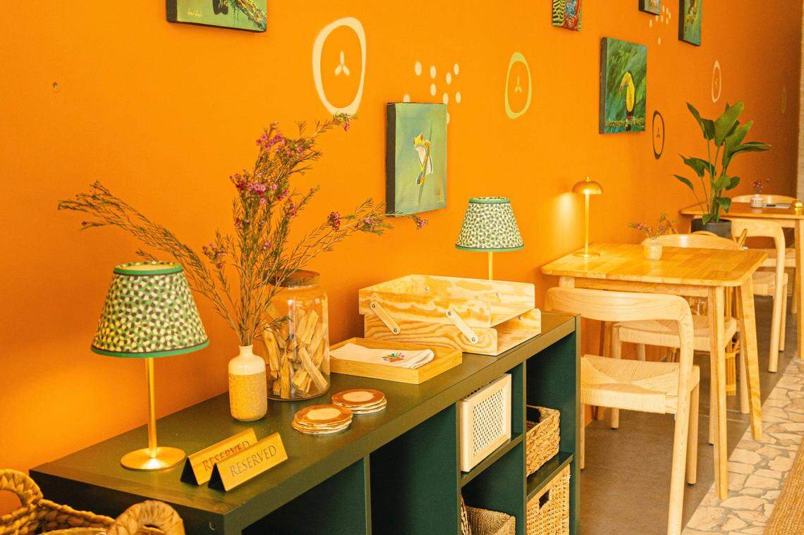 The interior of Cotoa Ecuadorian restaurant in North Miami.