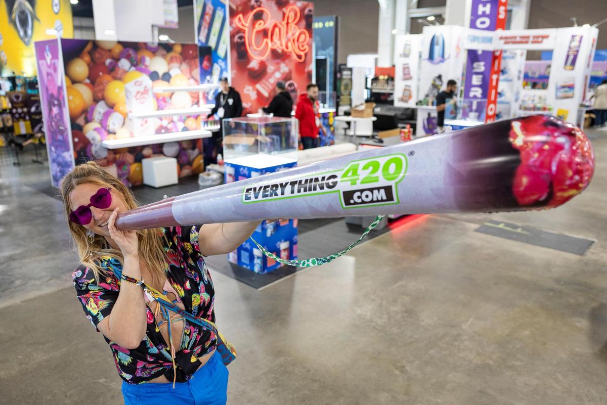 Luna Bliss attends the CHAMPS Trade Show at the Broward County Convention Center on Thursday, Oct. 17, 2024, in Fort Lauderdale, Fla.