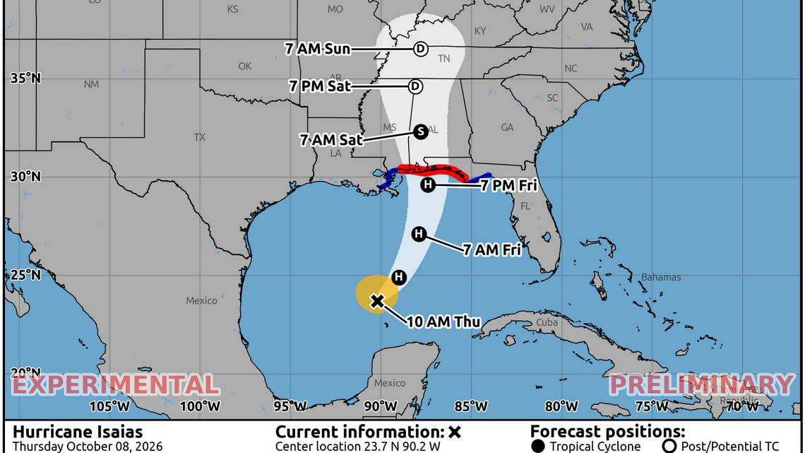 Florida evacuations underway as Category 1 Hurricane Isaias strengthens in Gulf