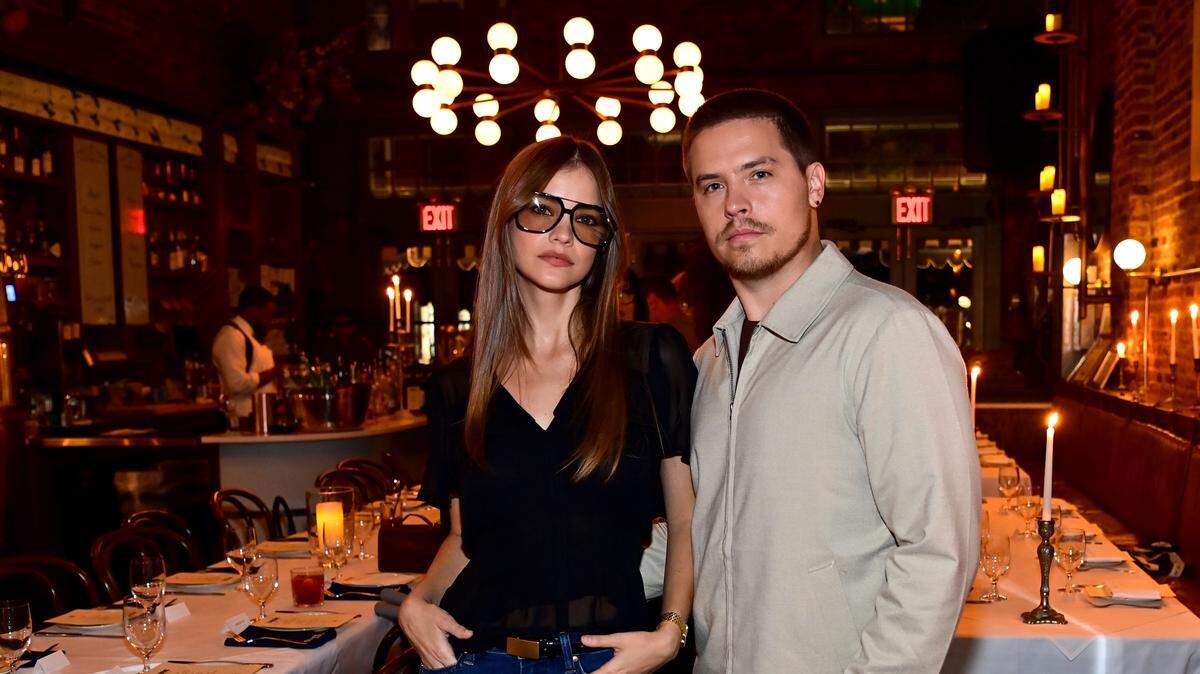 Barbara Palvin and Dylan Sprouse attend as PAIGE hosts a private NYFW dinner at Carbone with Barbara Palvin & Dylan Sprouse at Sadelle’s on September 10, 2025 in New York City.