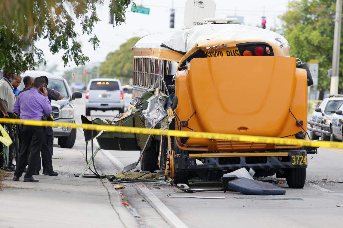 Miami Police Department was at the scene after a traffic accident at Northwest 12th Avenue and 71st Street in Miami on Thursday, September 19, 2019.