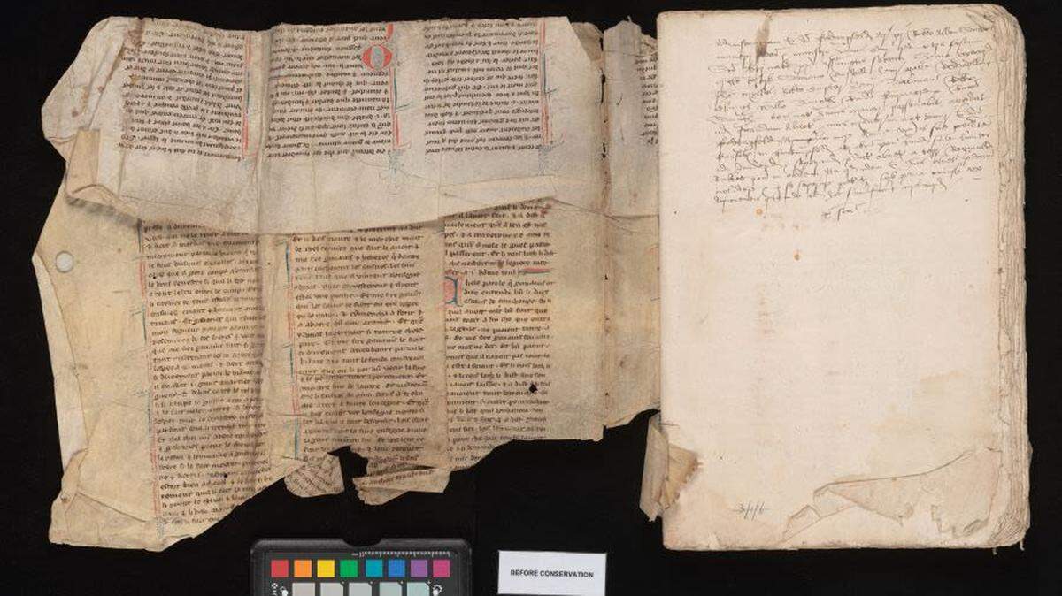 A fragment of manuscript found in the book binding of a 16th-century archival register was actually a famed King Arthur sequel series.