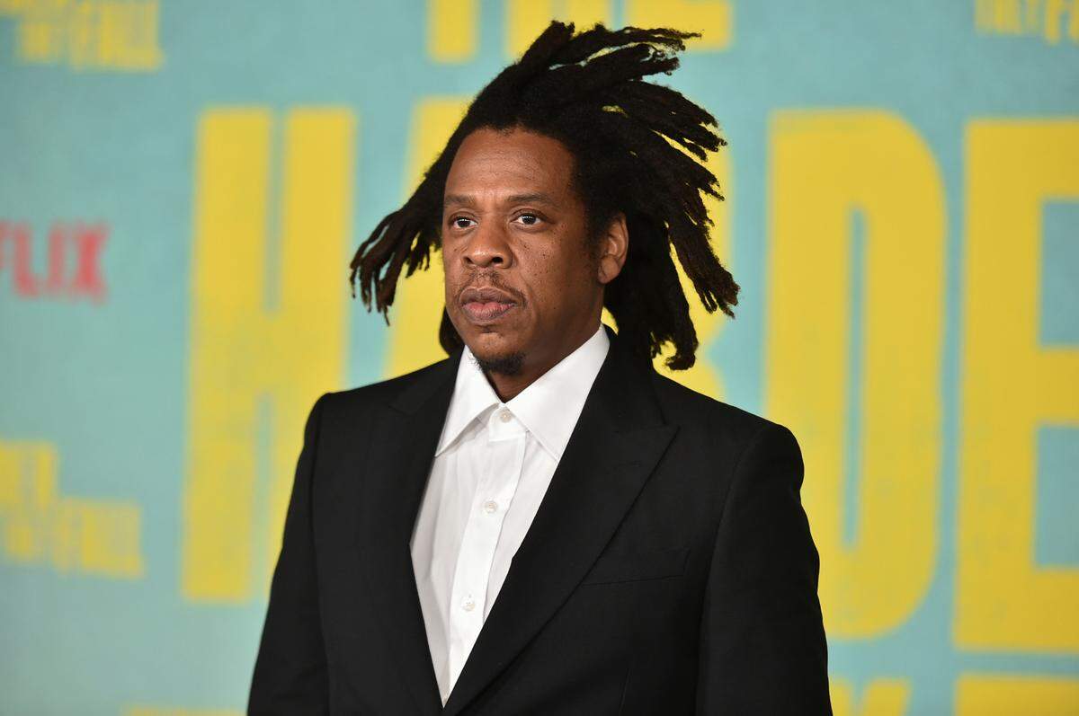 JAY-Z arrives at a special screening of “The Harder They Fall” on Wednesday, Oct. 13, 2021, at the Shrine in Los Angeles. (Photo by Richard Shotwell/Invision/AP)