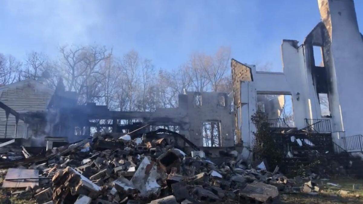 A Maryland homeowner burned down their home in Poolesville after trying to use smoke to manage a snake infestation, causing $1M in damages, an official said.