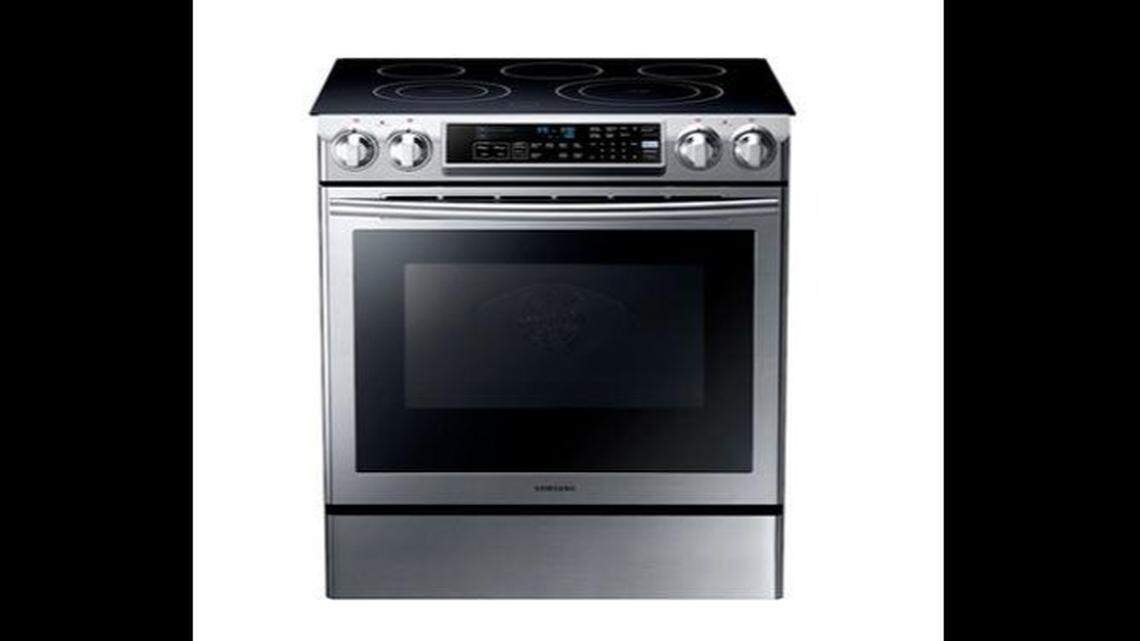Samsung Slide-In Electric Range Model NE58F9500SS/AA