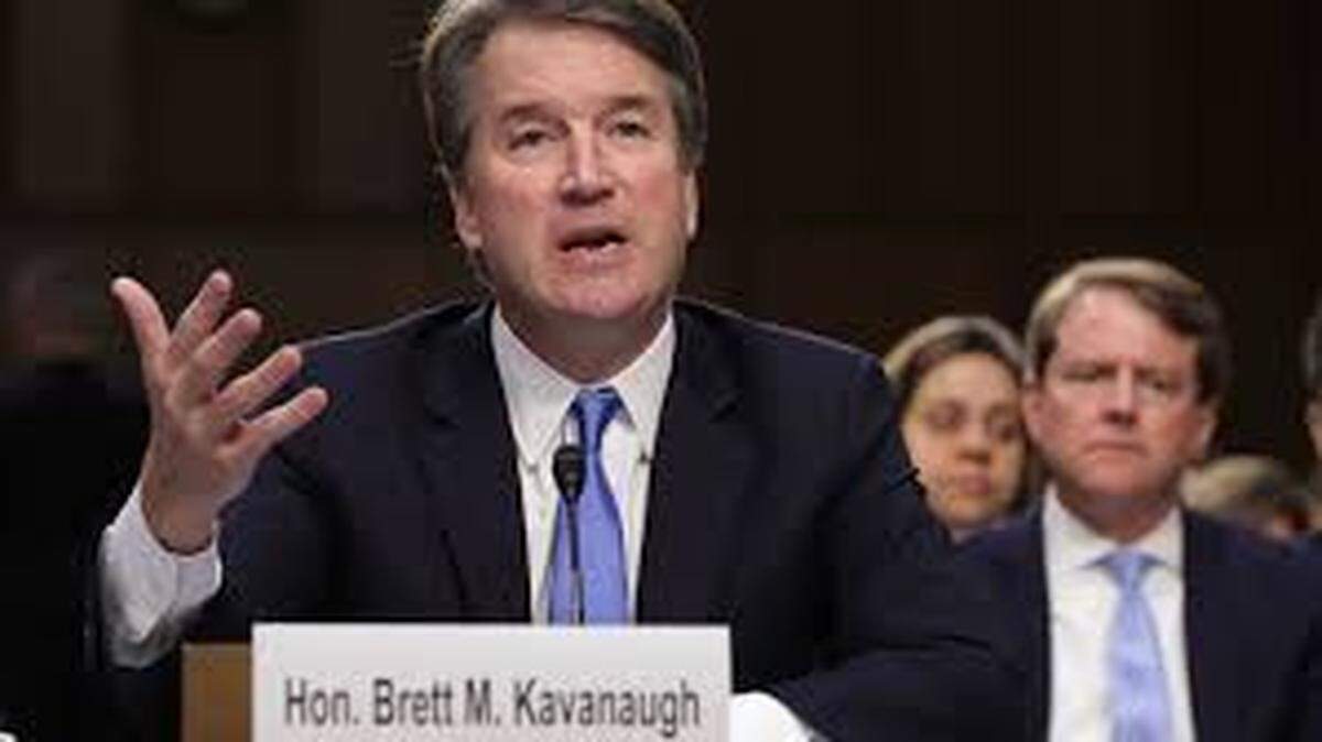 Supreme Court nominee Brett Kavanaugh testifies before the Senate Judiciary Committee.