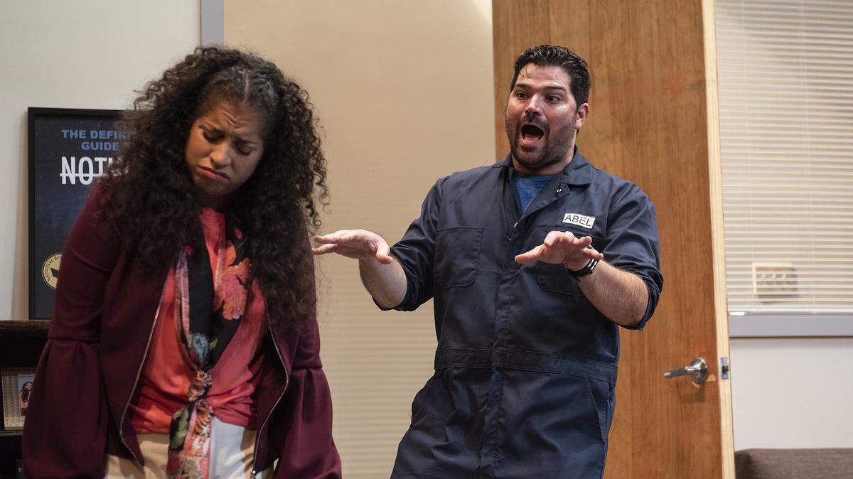 Alexandra Acosta is Lucia and Alex Alvarez is Abel in Tanya Saracho’s ‘Fade’ at GableStage in Coral Gables through Sept. 18.