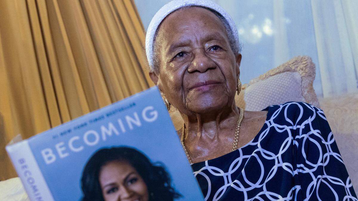 Thelma Vernell Anderson Gibson, the cherished icon of Coconut Grove, educators, and avid reader, is celebrating her 99th birthday this month and continues to be steward of beyond the Grove as she is photographed at her home on Tuesday, December 10, 2025, in Miami, Florida. Gibson's groundbreaking contributions to the community as a dedicated educator and an advocate for civil rights, Gibson played a vital role in promoting social justice and equality. She was instrumental in establishing programs that empowered youth and fostered cultural awareness. Her legacy is marked by her unwavering commitment to uplifting her community, making her a beloved figure whose impact continues to inspire future generations.