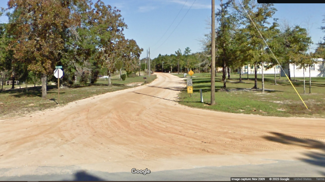 The incident happened outside a rural home on Willie B. Parker Road near DeFuniak Springs, a Florida sheriff’s office said.