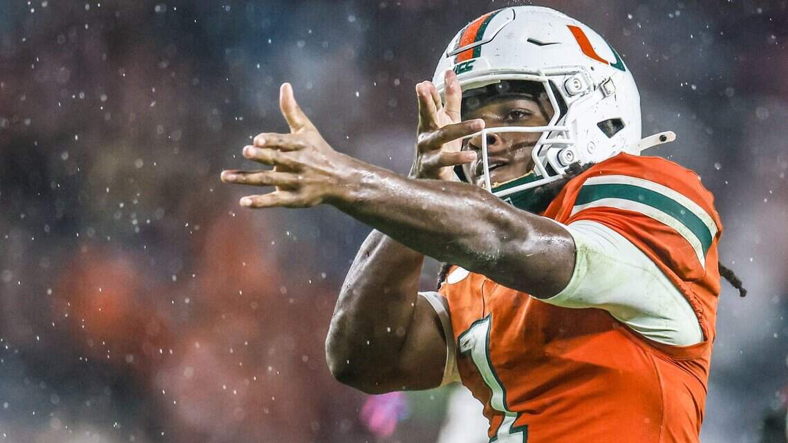 Malachi Toney keeps giving No. 1 Miami Hurricanes reasons to celebrate