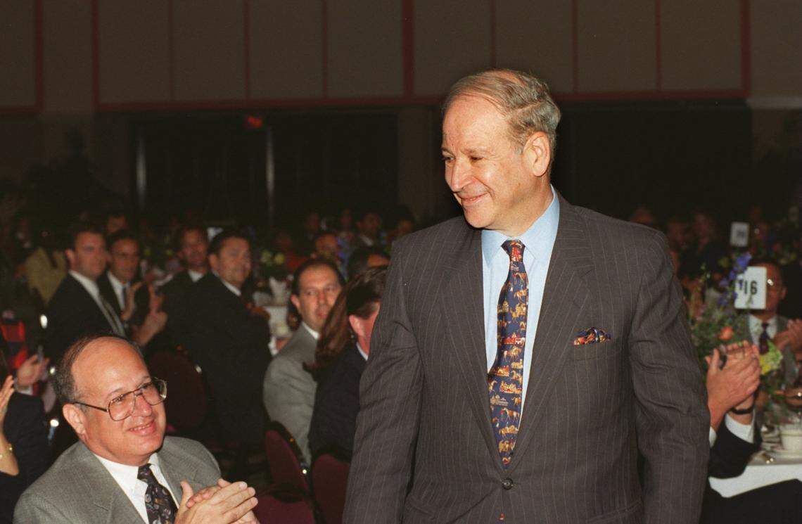 Philip Frost walks up to receive his Florida Company of the Year Award at Crowne Plaza in Miami in this April 3, 1995, file photo.