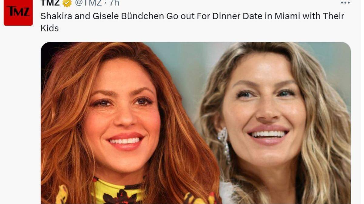 Newly single moms Gisele Bundchen and Shakira were spotted with their kids in the Miami area, TMZ first reported