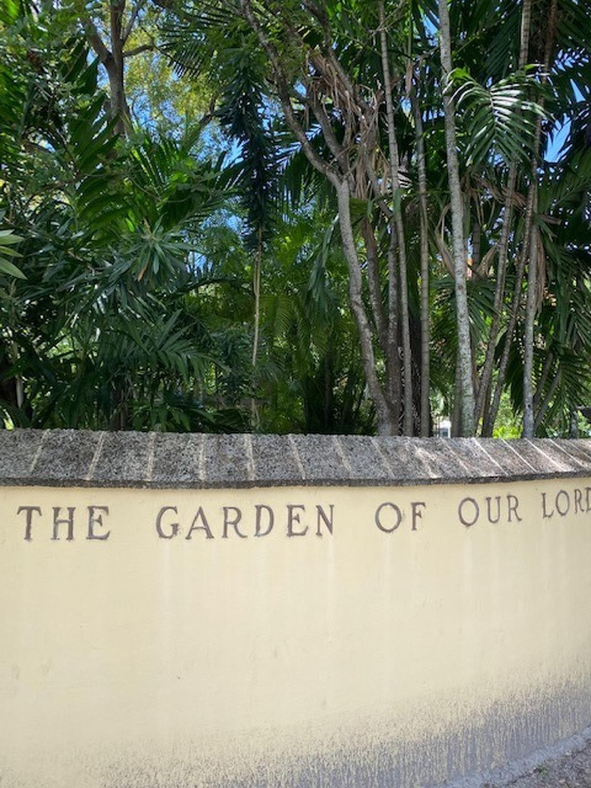 In addition to a being a biblical garden, the site was also known as a war memorial garden.