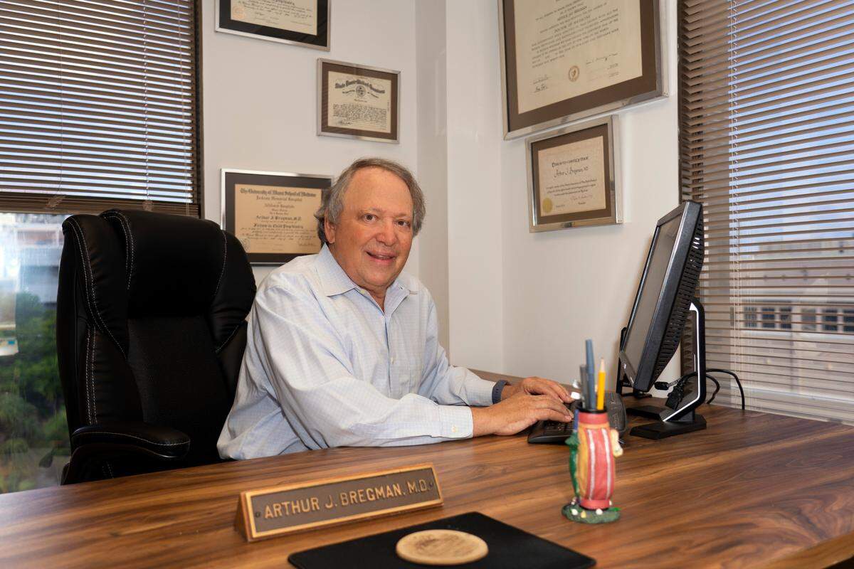 Dr. Arthur Bregman, a Coral Gables psychiatrist, has practiced for more than 40 years, according to Bregman Medical Group.