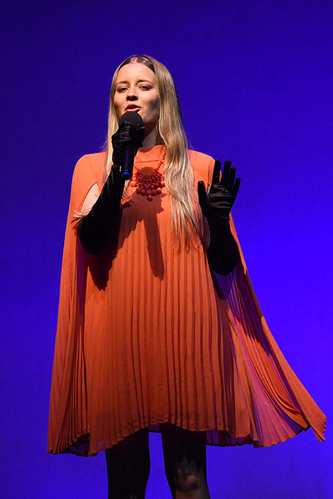 YTBD 2025 Individual Vocal Pop/Rock/Rap winner Nina Marie, 16, of Miami Beach Senior High School.