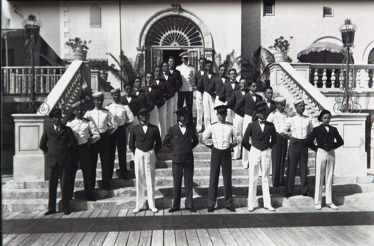 Staff members at Miami Beach’s Surf Club, circa 1931.