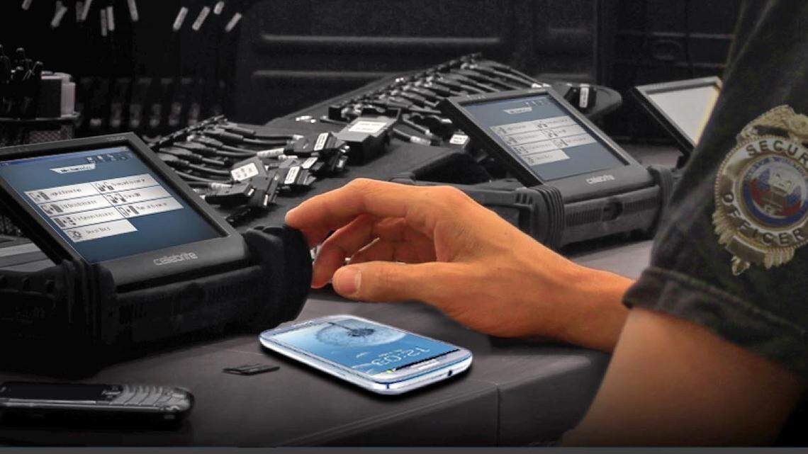 New technology can determine in real time when someone has sent a message on social media, and who they sent that message to, said Miami police Chief Jorge Colina. This is not the first spyware technology the department has purchased. It already relies on Cellebrite (pictured above), a controversial spyware technology that can extract personal data from the cellphones of suspects.