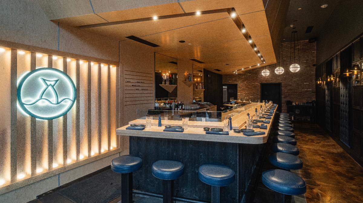 The counter at the new Bondi Sushi in Midtown Miami. The brand also has a restaurant in Miami Beach.