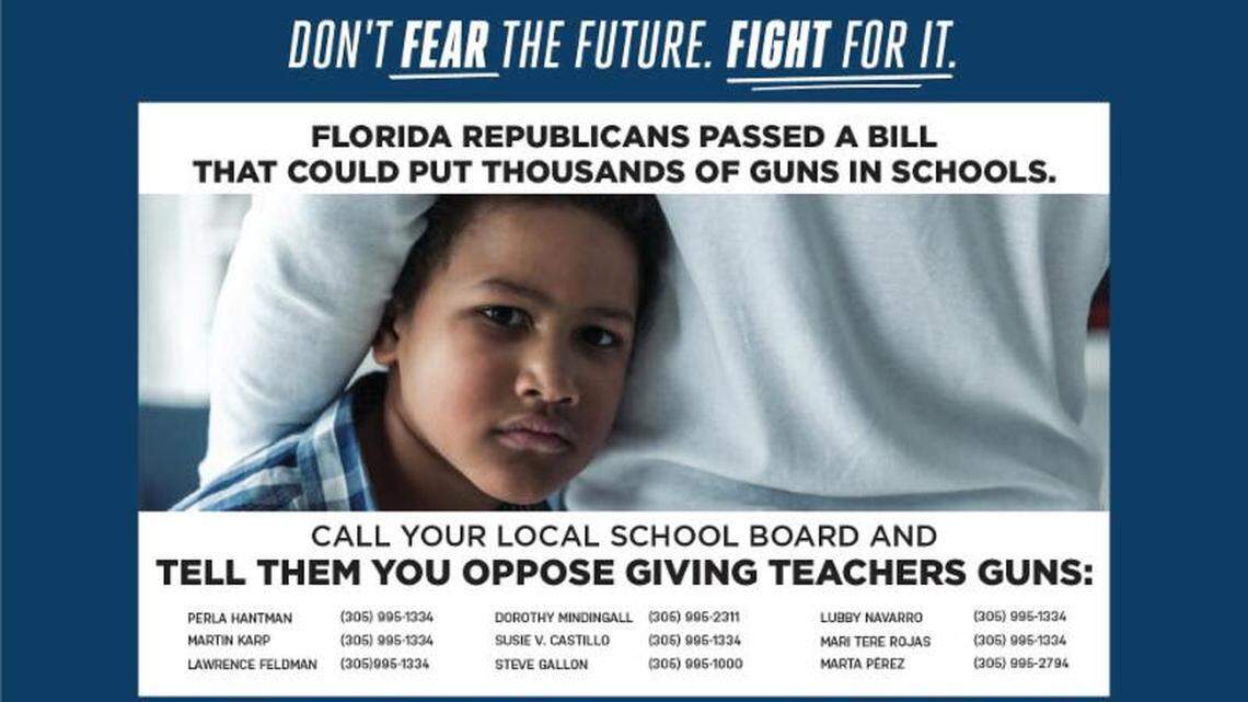 The Florida Democratic Party began running this ad this week in black-owned newspapers around the state as part of a six-figure ad campaign targeting African-American voters.