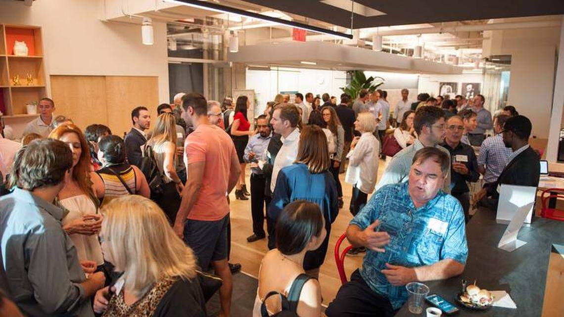 Venture Cafe, just west of Wynwood, has become a hub for those in Miami’s tech and startup communities.