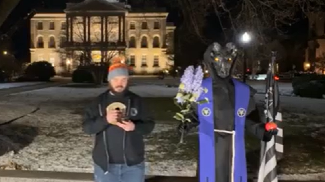 The Satanic Temple revealed a new monument in Concord, New Hampshire.