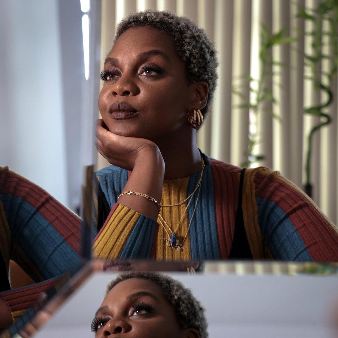 Monica Sorelle, an accomplished Miami filmmaker and producer, is photographed at her Miami home.