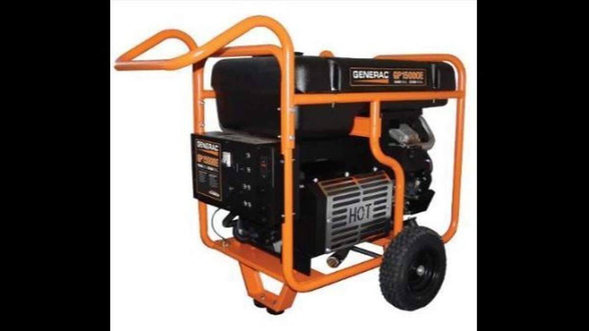 Four models of Generac GP15000E portable generators have been recalled.