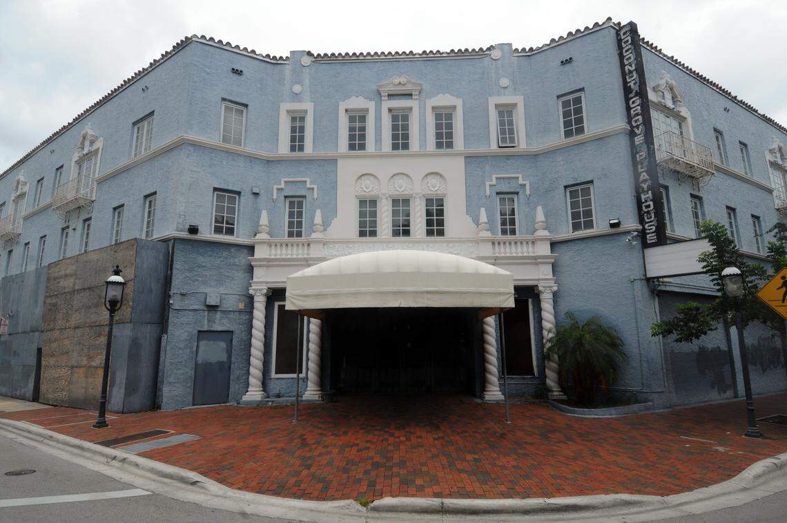 The historic but closed Coconut Grove Playhouse as it appeared in July 2011.