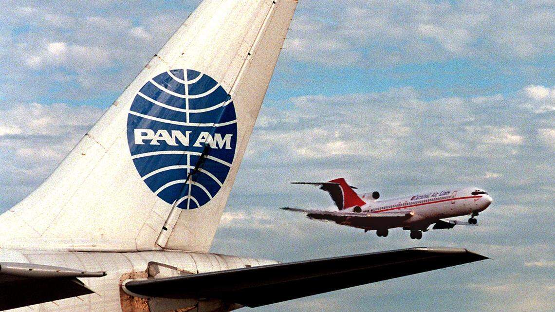 A Pan Am plane in Miami.