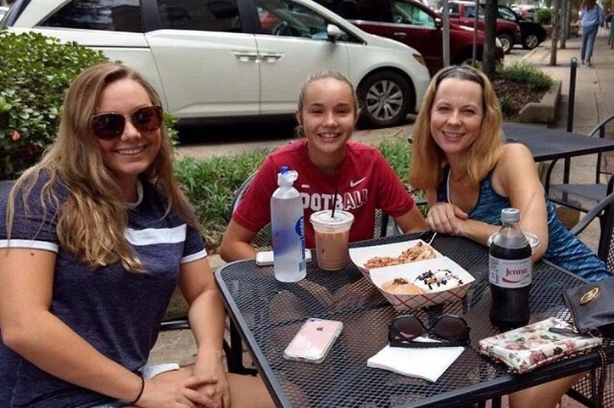 Stefanie Schaffer, left, had to have both legs amputated after she was severely injured in a Bahamas tour boat explosion Saturday.