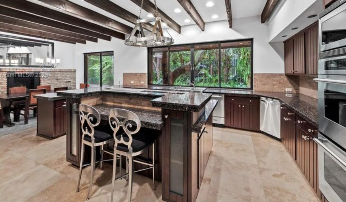 Kitchen at Matt Drudge’s Miami home/Realtor.com