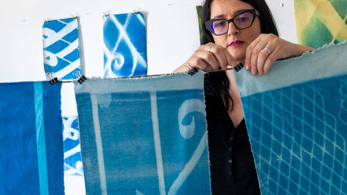 An artist in the Oolite Arts studio residency program, Liene Bosque will be getting a $1,000 a month housing stipend starting in January 2024. She says instead of worrying so much about juggling three jobs to make ends meet, it will allow her more time in the studio to create art.