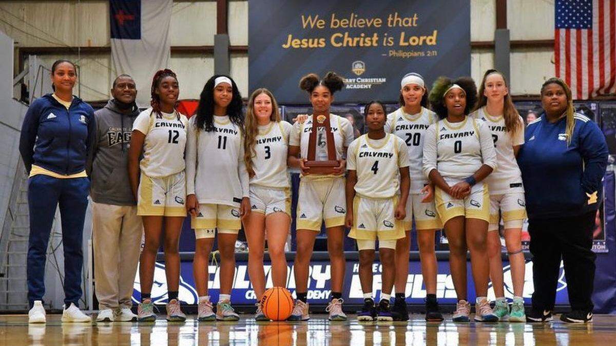 The Calvary Christian girls’ basketball team is playing in the state semifinal for the first time in program history.