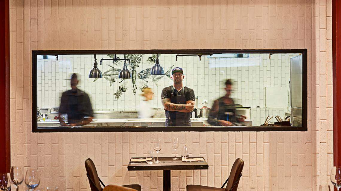 Chef Jeremy Ford at his South Beach restaurant Stubborn Seed, which earned a Michelin star earlier this year. Ford is opening a new restaurant in Coral Gables with Grove Bay Hospitality.