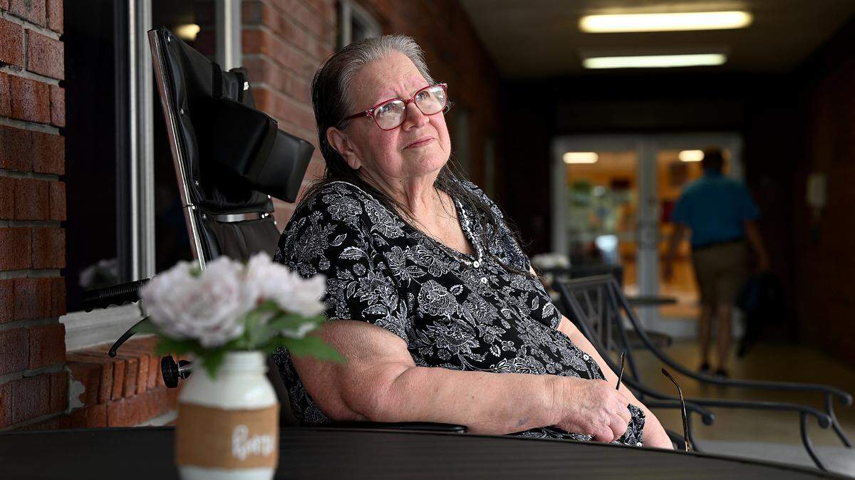 Marilynn Distefano, 81, waits in a Ft. Myers nursing home while the state rebuilds her home, which was destroyed by Hurricane Irma and then further damaged by Hurricane Ian.