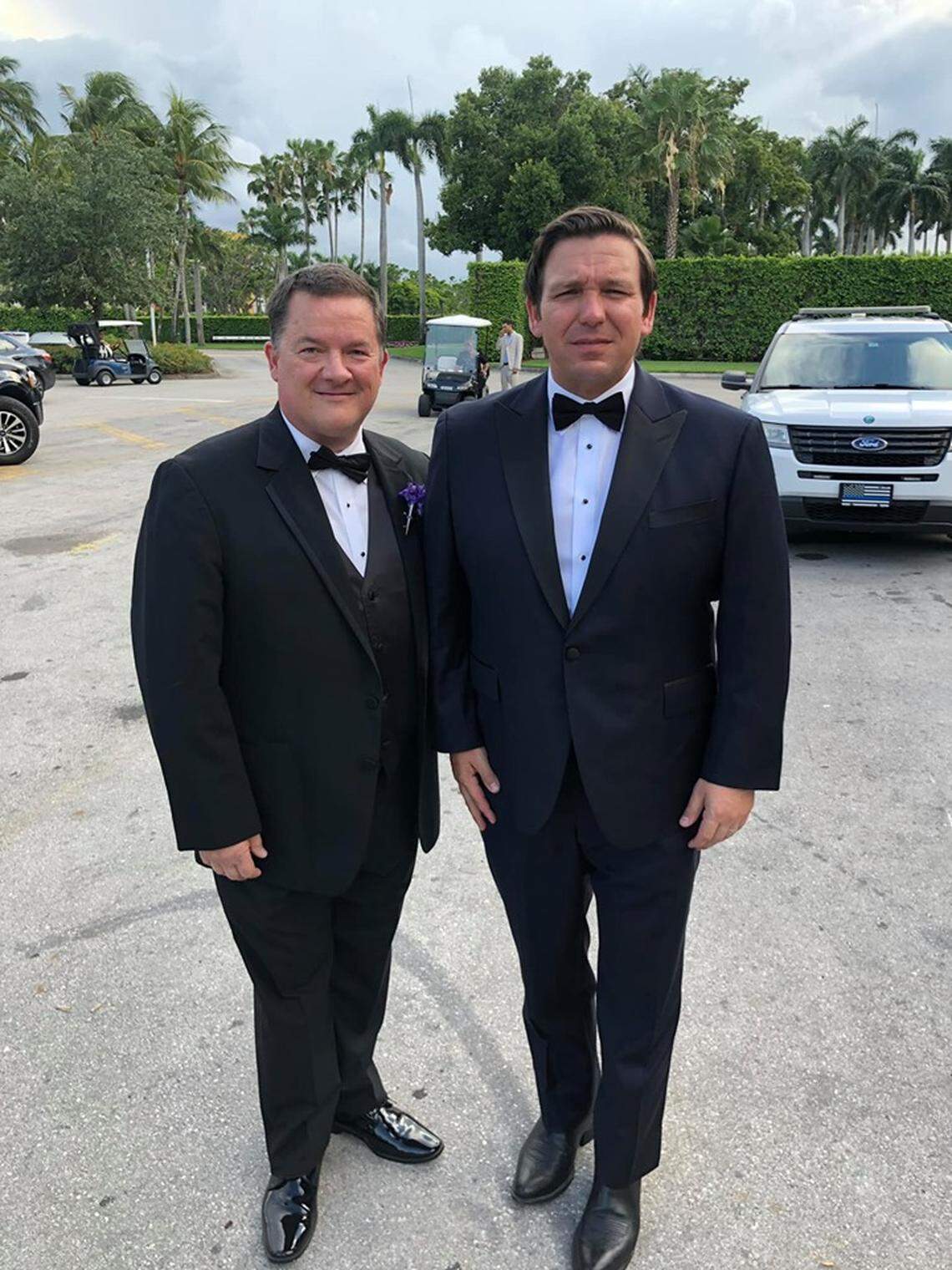 Steve Shiver with the new governor of Florida, Ron DeSantis.