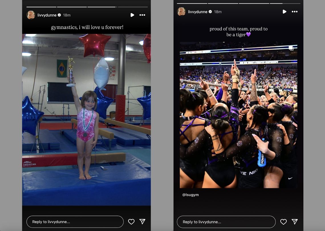 Livvy Dunne says goodbye to gymnastics.