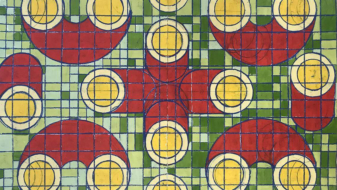 Philip Lique, segment study based on cathedral ceiling, 2020.