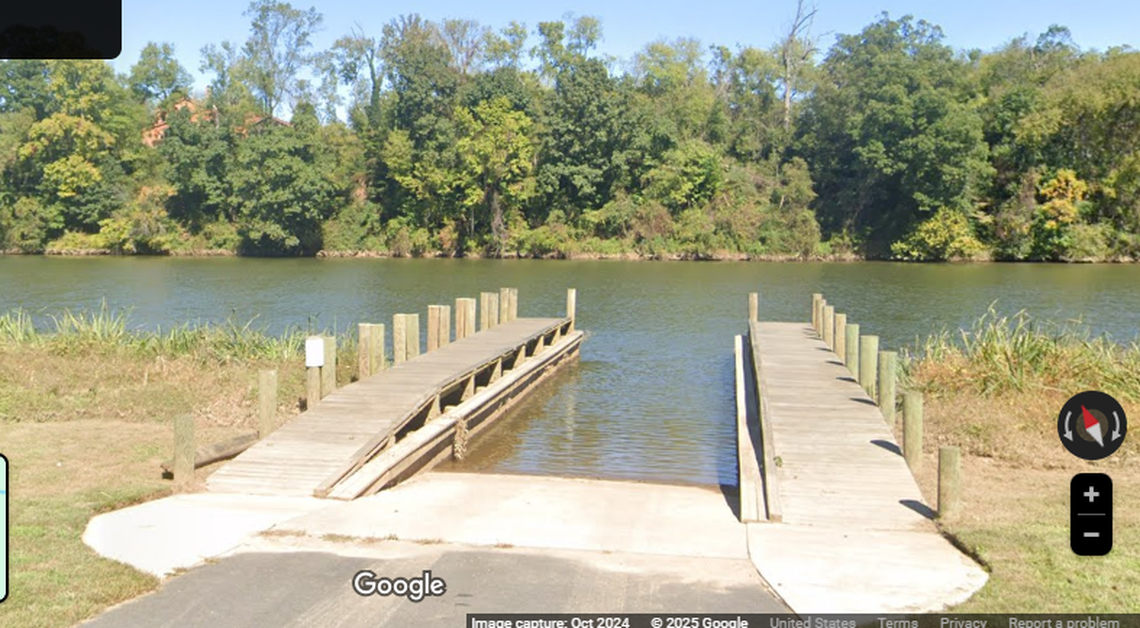 This is the area along the Rappahannock River where a 6-year-old boy and his father drowned during a fishing trip, Virginia officials say.