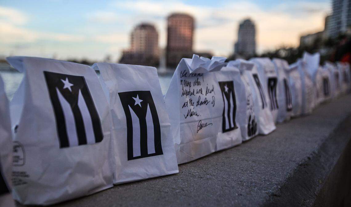 Candlelight vigil was held for the nearly 3,000 victims of Hurricane Maria.