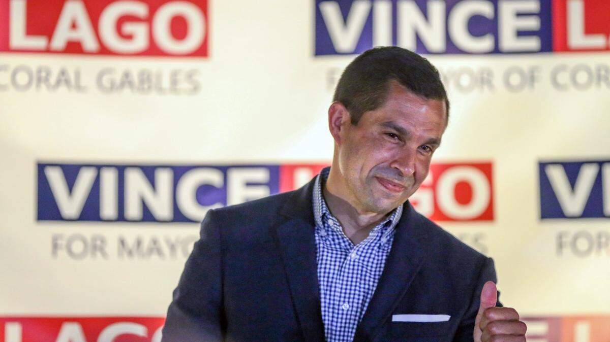 Vince Lago, mayor of Coral Gables, banned two artists from a public art project, saying they were tied to Communists. 