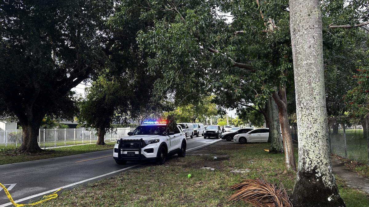 Police on Tuesday morning blocked off the area in Miami Gardens.