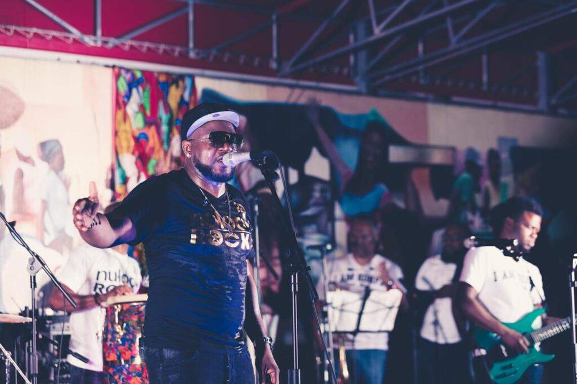 Arly Lariviere, lead singer of Nu Look, one of the Haitian bands invited to perform during the monthly Sounds of Little Haiti series over the past decade.