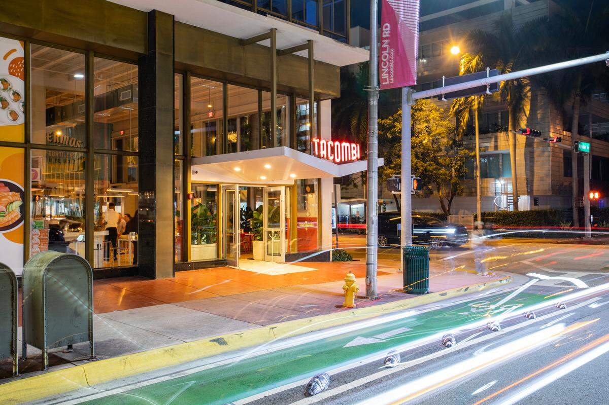 The exterior of Tacombi on South Beach.