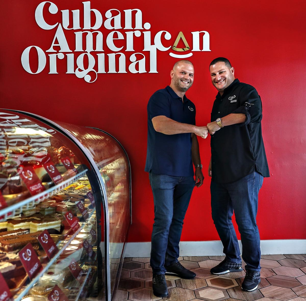Tony Cao’s (left) grandfather, Antonio Cao, founded Vicky Bakery in 1972 and created one of Miami’s best-loved bakeries. Now Tony Cao has expanded the Latin bakery model by splitting off and rebranding several stores Cao Bakery & Cafe with his childhood friend and partner, Carlos De Varona.